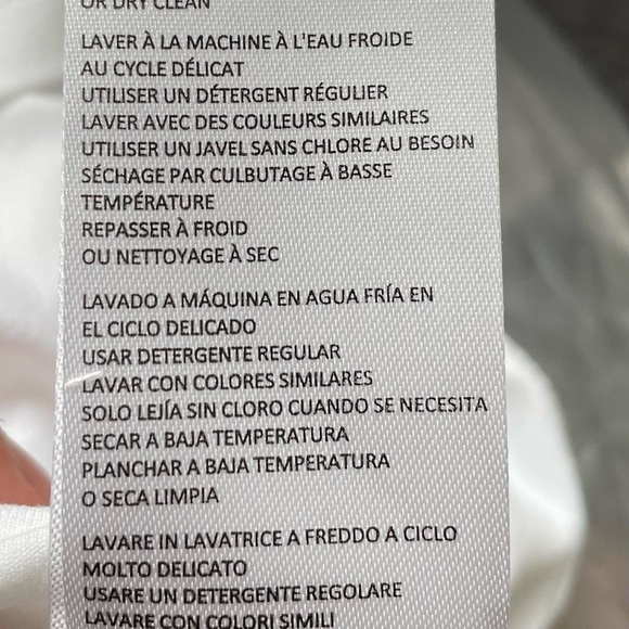 NWT H By Halston White Eyelet Collar Sleeveless V-Neck Top - Picture 7 of 8